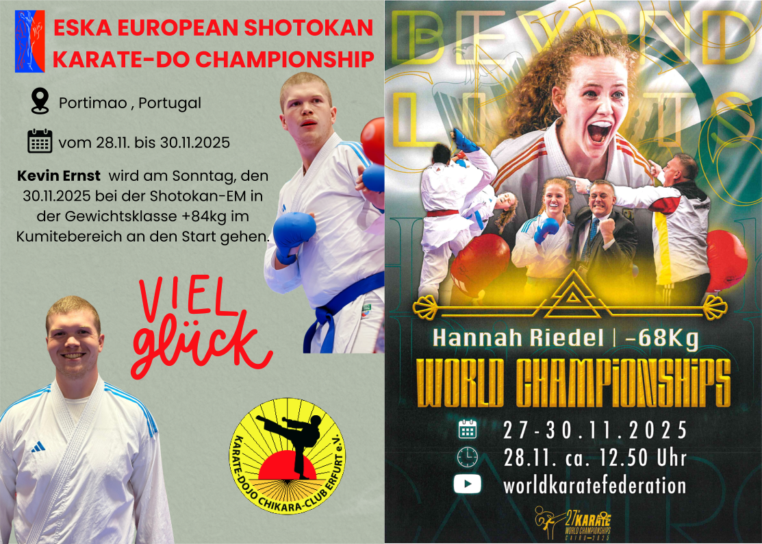 EM und WM Start von Kevin Ernst und Hannah Riedel